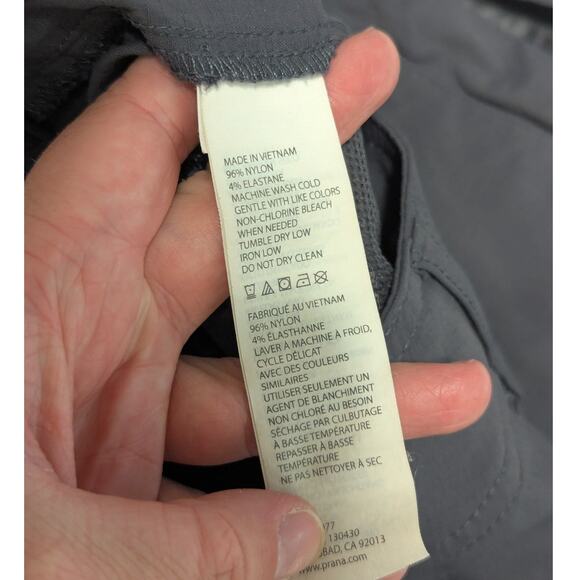 PrAna Revenna Shorts Ripstop Nylon Dark Gray Womens 8 Gorpcore Hiking Summer - Picture 4 of 6